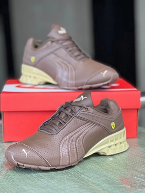 Puma x Ferrari - Brown/Mustard Academy Sports Puma Shoes