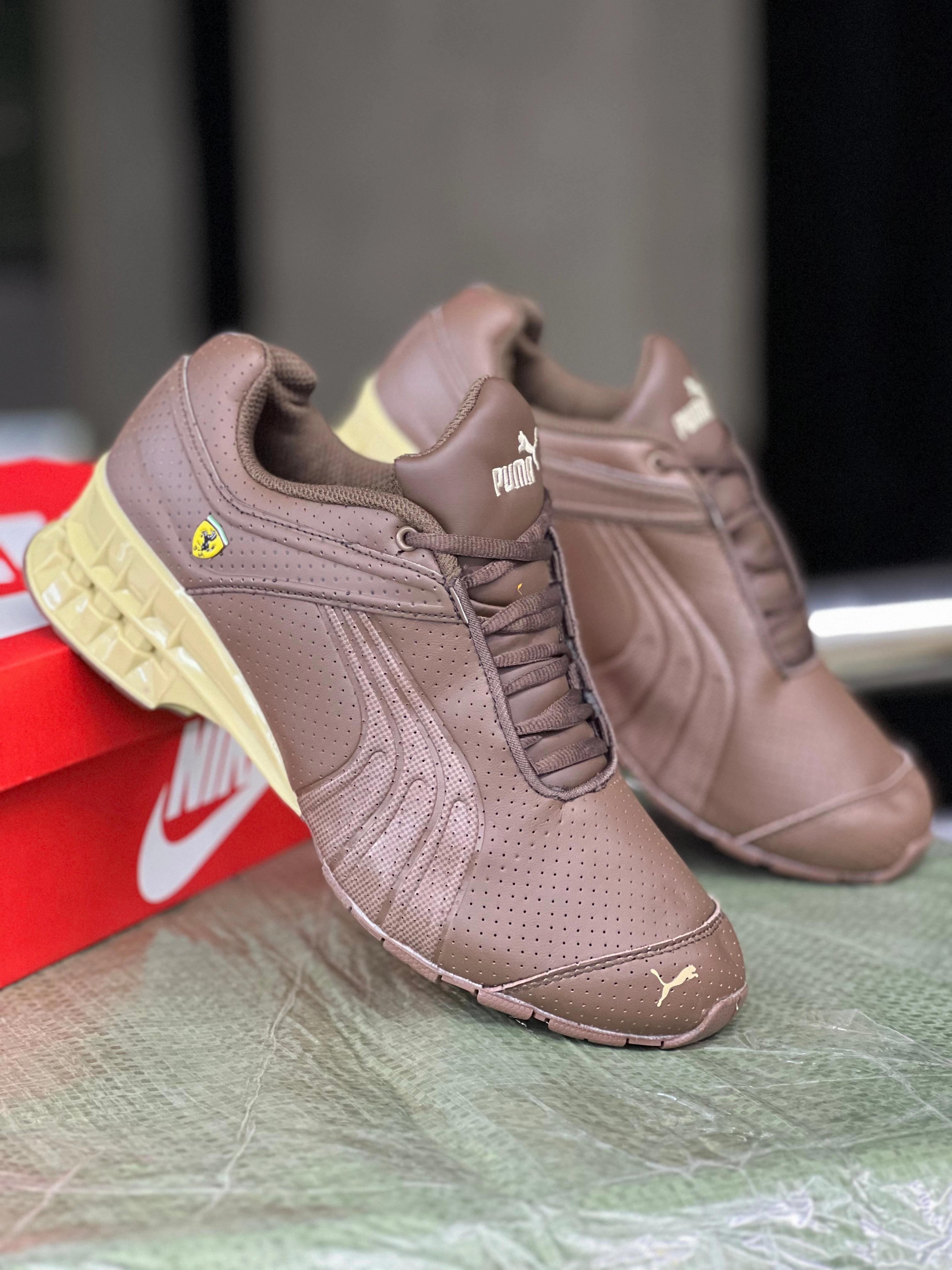 Puma Terry Rozier Shoes Puma x Ferrari - Brown/Mustard