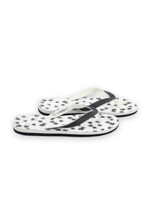 Slides Cheap Men's Printed Slippers,White
