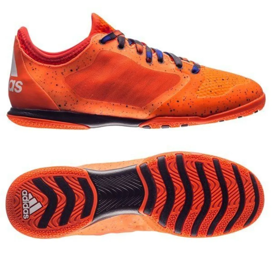 Top End Soccer Cleats adidas X 15.1 Court Indoor Soccer Shoes - Solar Orange/White/Black