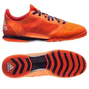adidas X 15.1 Court Indoor Soccer Shoes - Solar Orange/White/Black Control Skin Soccer Cleats