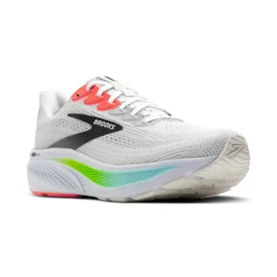 Stylish Running Shoes Brooks Mens Ghost 17 Wide - White/Pink Clay/Gecko (1104422E112)