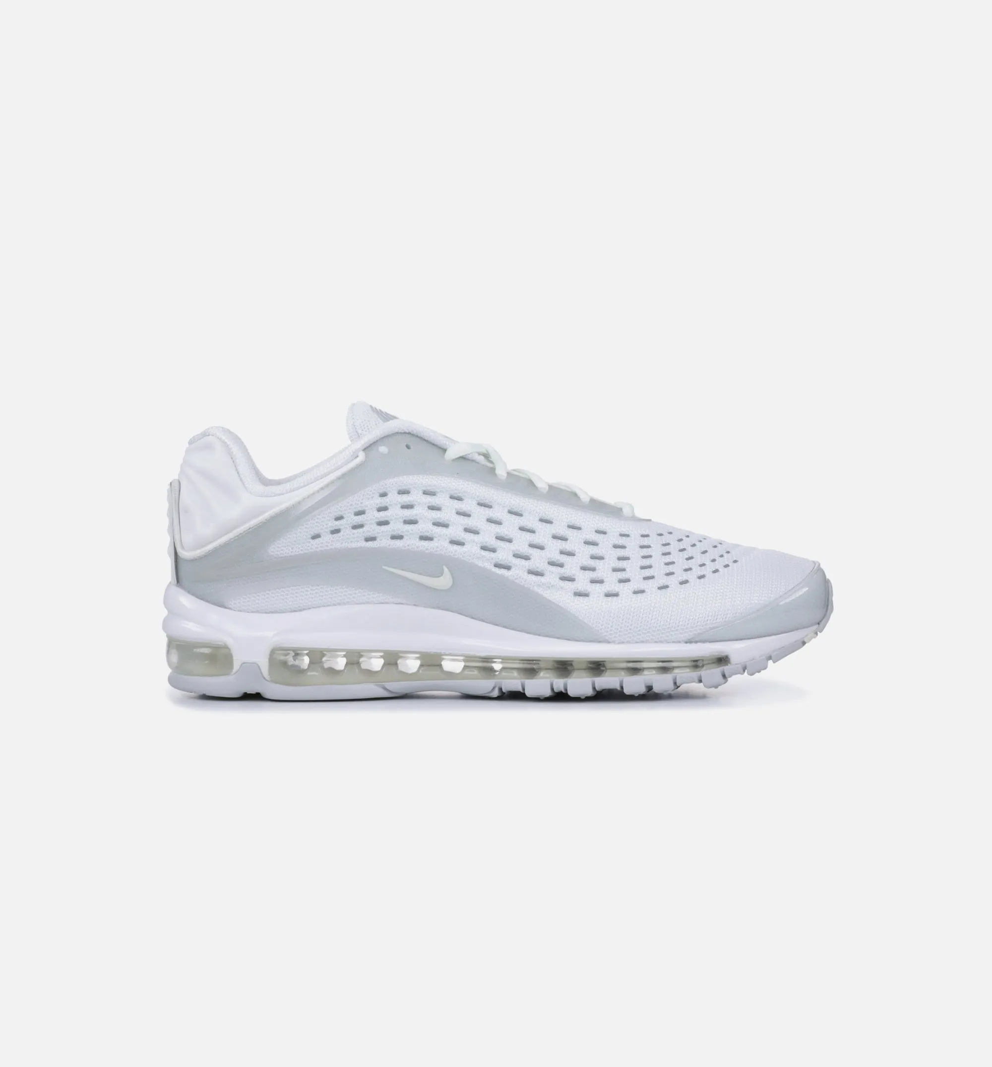 Air Max Deluxe Mens Shoes - White/Sail/Pure Platinum Running Shoes With Holes