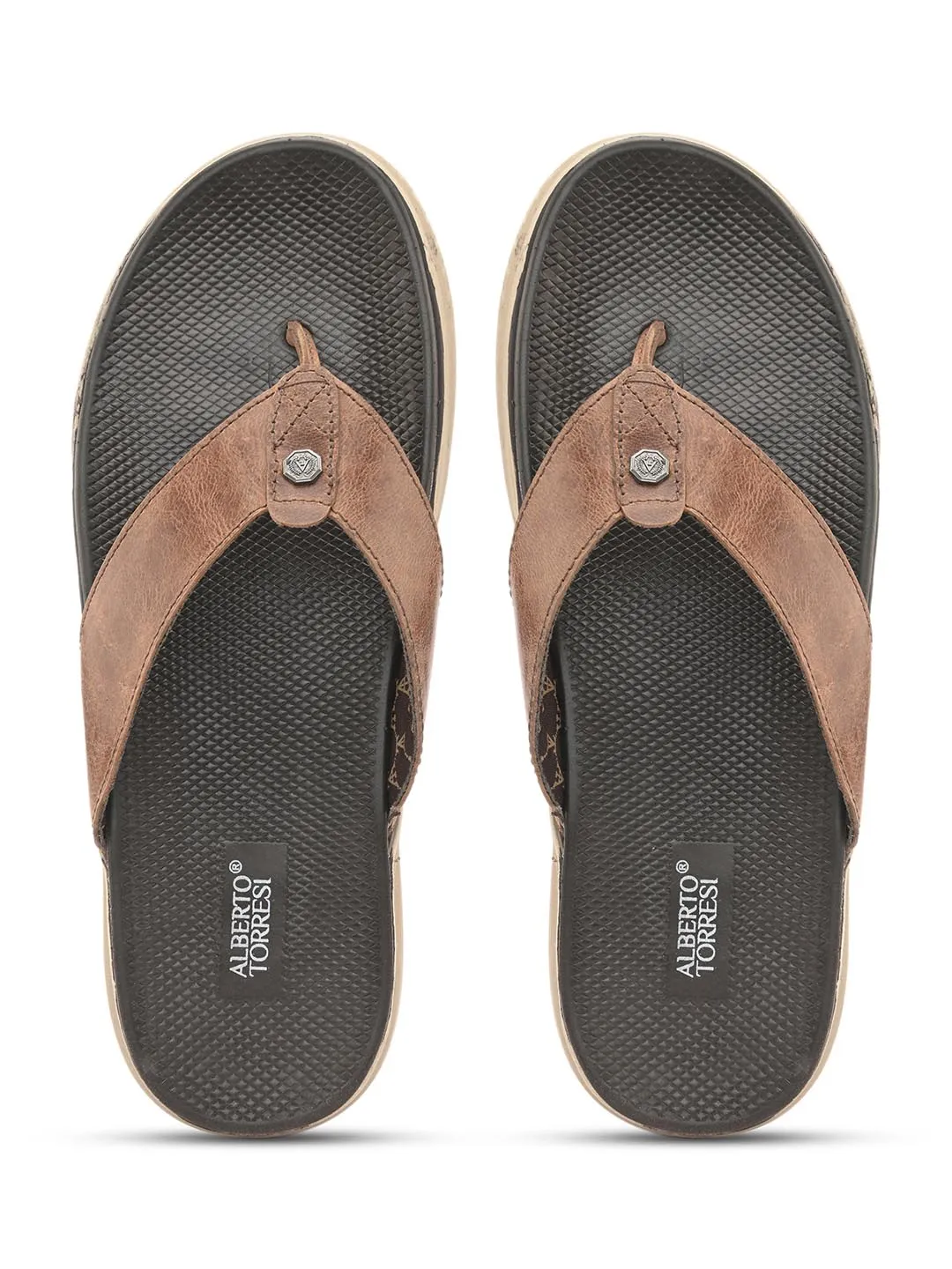 Hoof Slippers Alberto Torresi African Leather Thongs For Men With Extra Padded Flexible Footbeds Daily wear