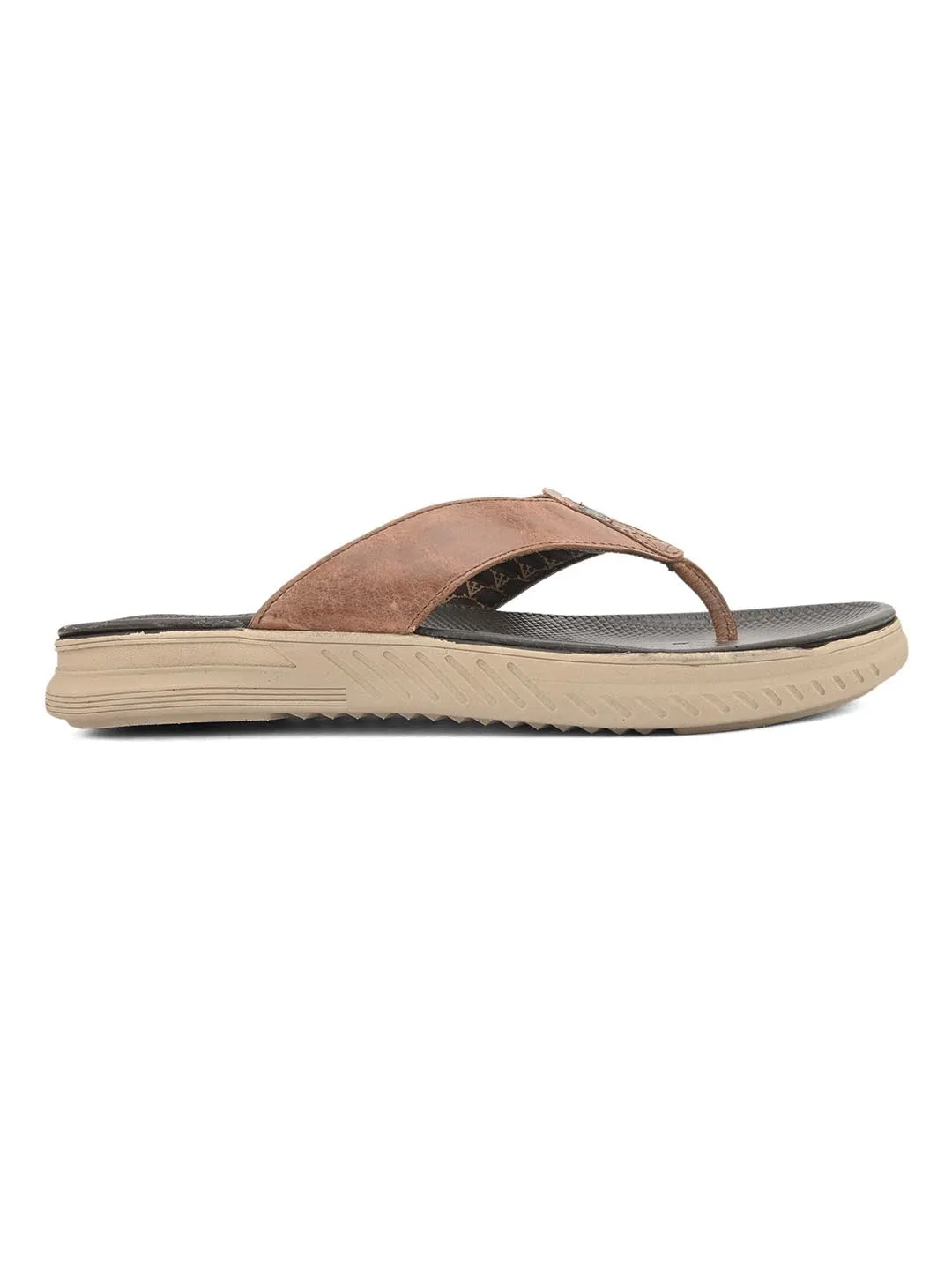 Alberto Torresi African Leather Thongs For Men With Extra Padded Flexible Footbeds Daily wear Full Slippers