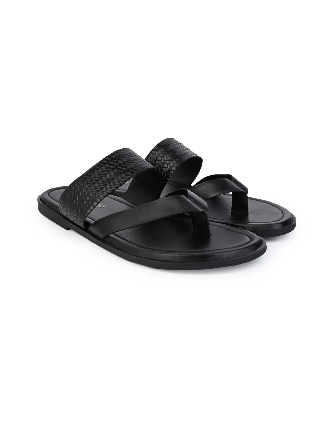 Alberto Torresi Men Black Office/Daily Wear Slippers Food Slippers