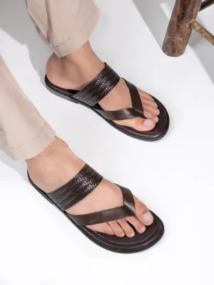 Alberto Torresi Men Brown Office/Daily Wear Slippers Ballet Slippers With Arch Support