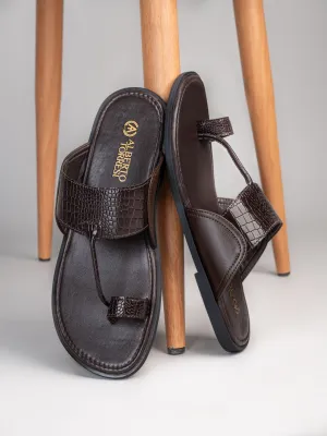 Alberto Torresi Men Brown Patent Office/Daily Wear Slippers Ruby Slippers Price