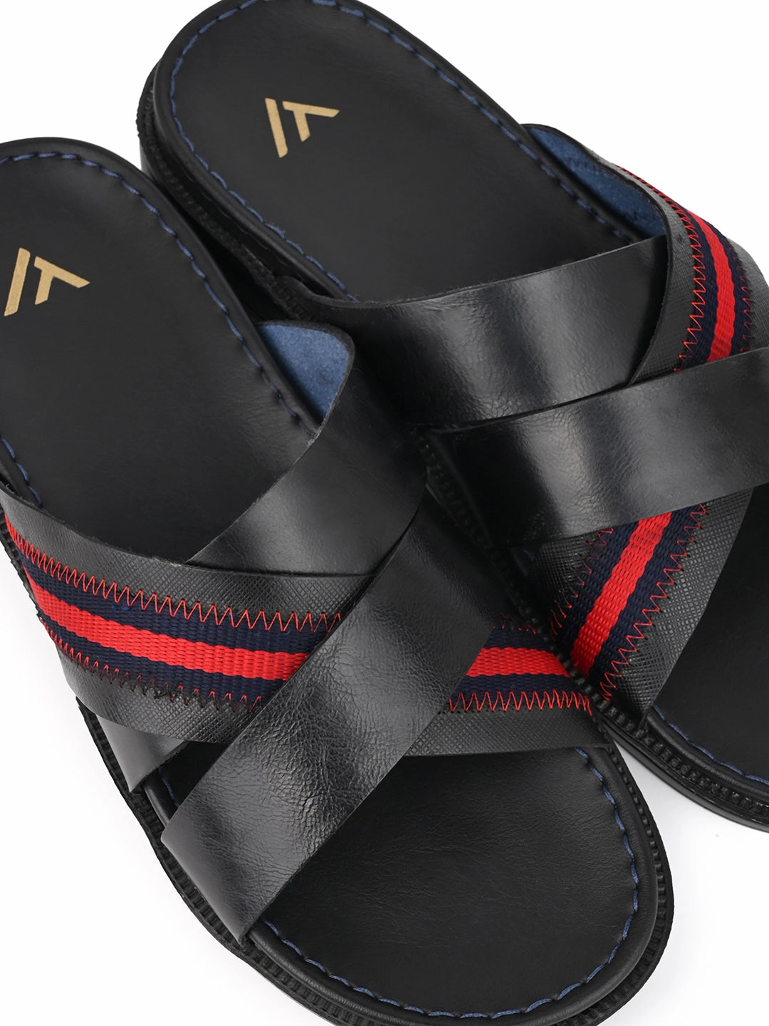 Nestwell Slippers Alberto Torresi Trendy Premium Stylish Men Black Slippers