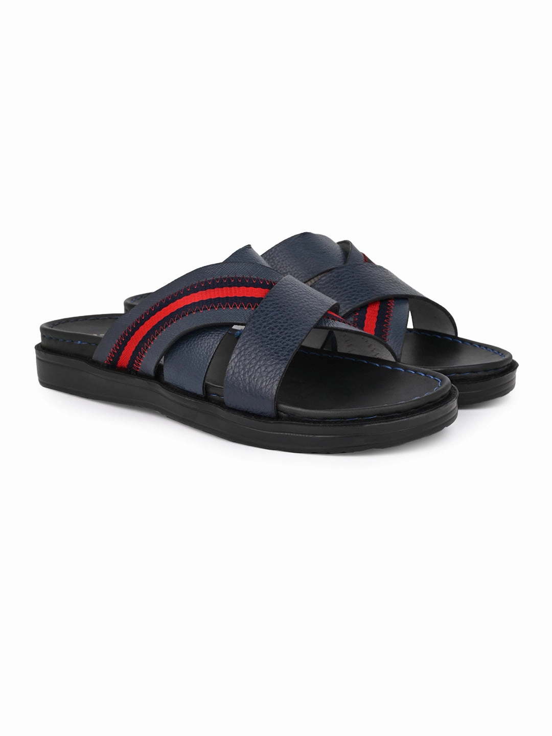 Monstera Slippers Alberto Torresi Trendy Premium Stylish Men Blue Slippers