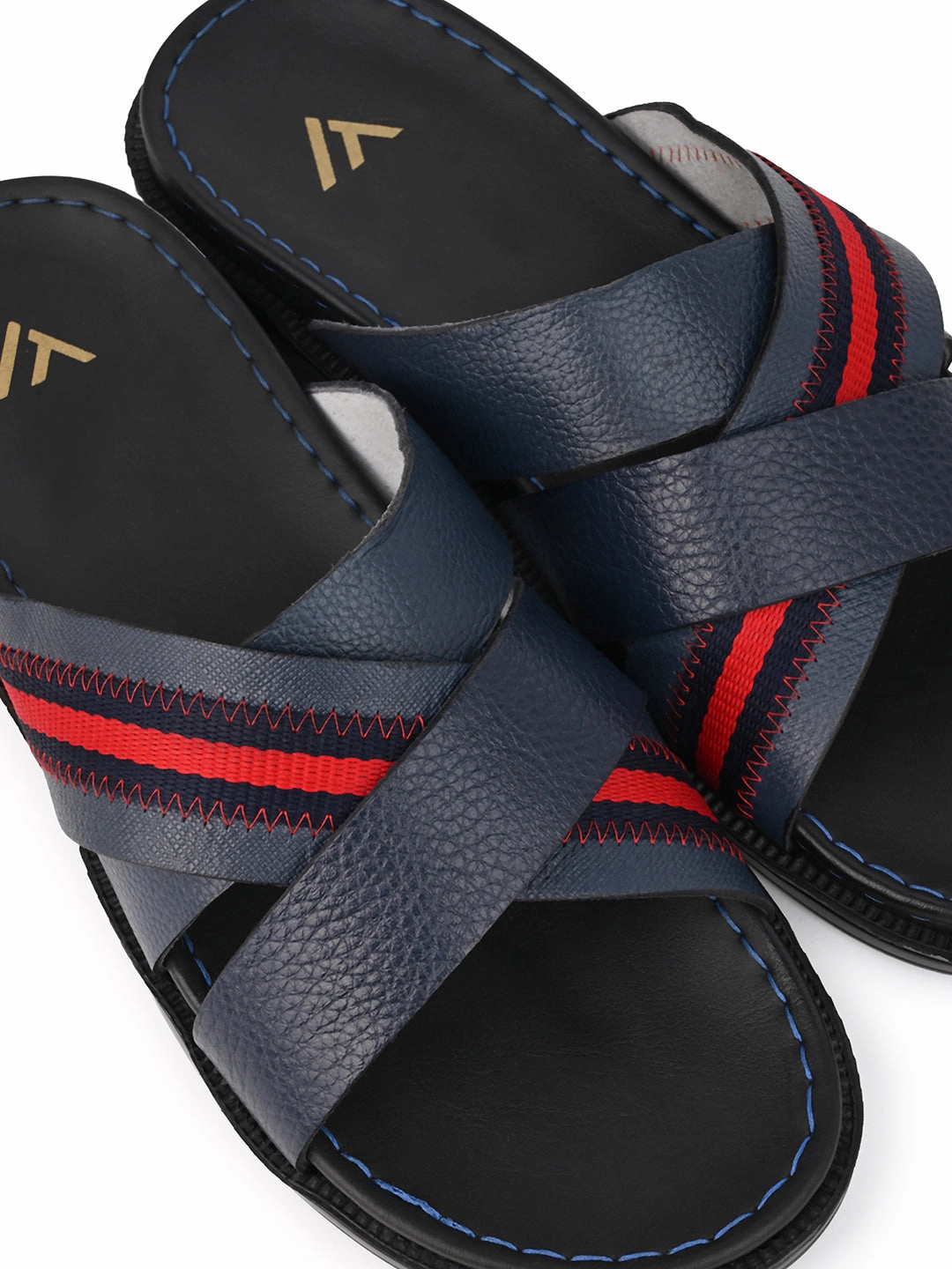 Infant Christmas Slippers Alberto Torresi Trendy Premium Stylish Men Blue Slippers