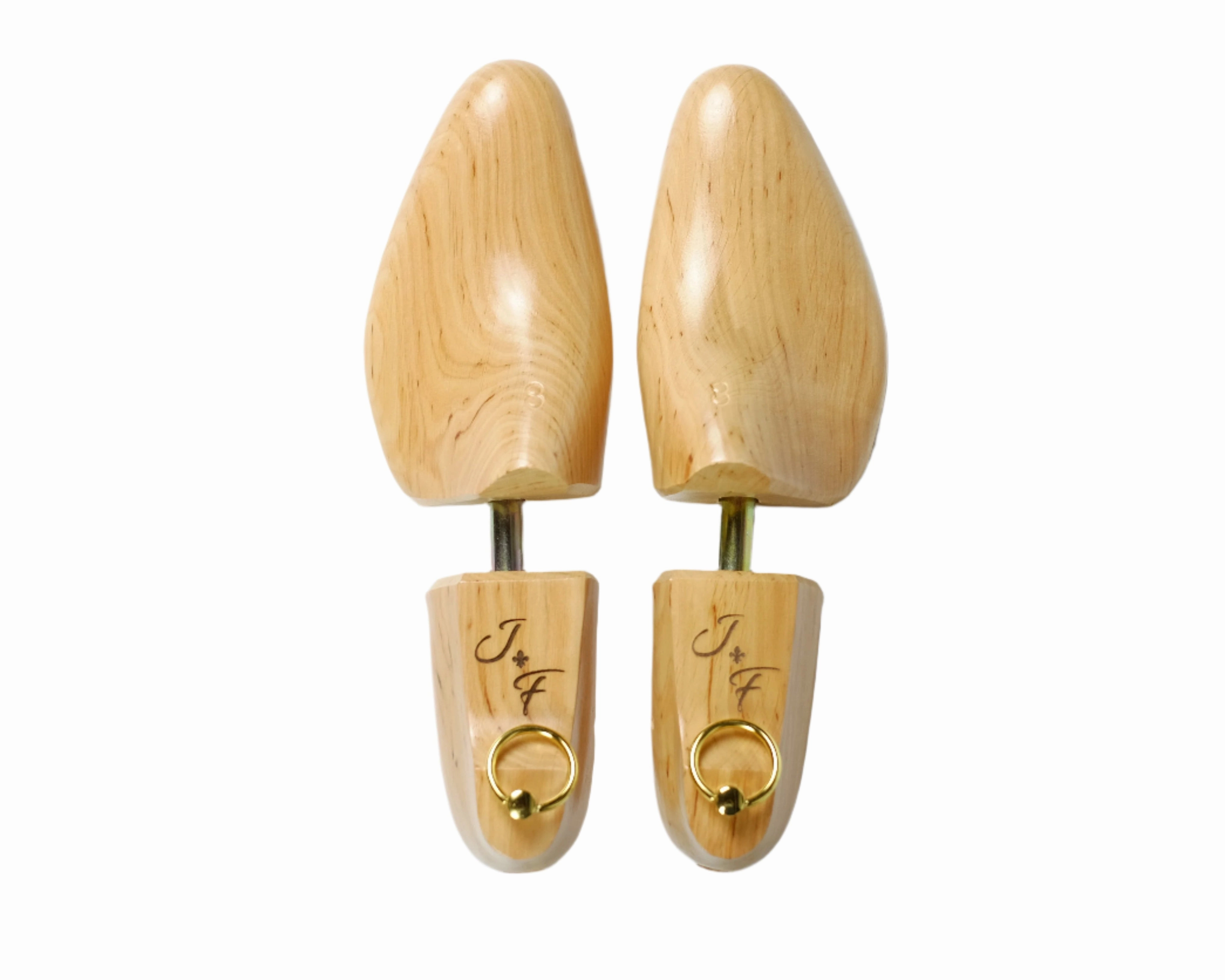 Alderwood Shoe Trees - Lightweight Version Natural - Brass Rings Lotto Loafers