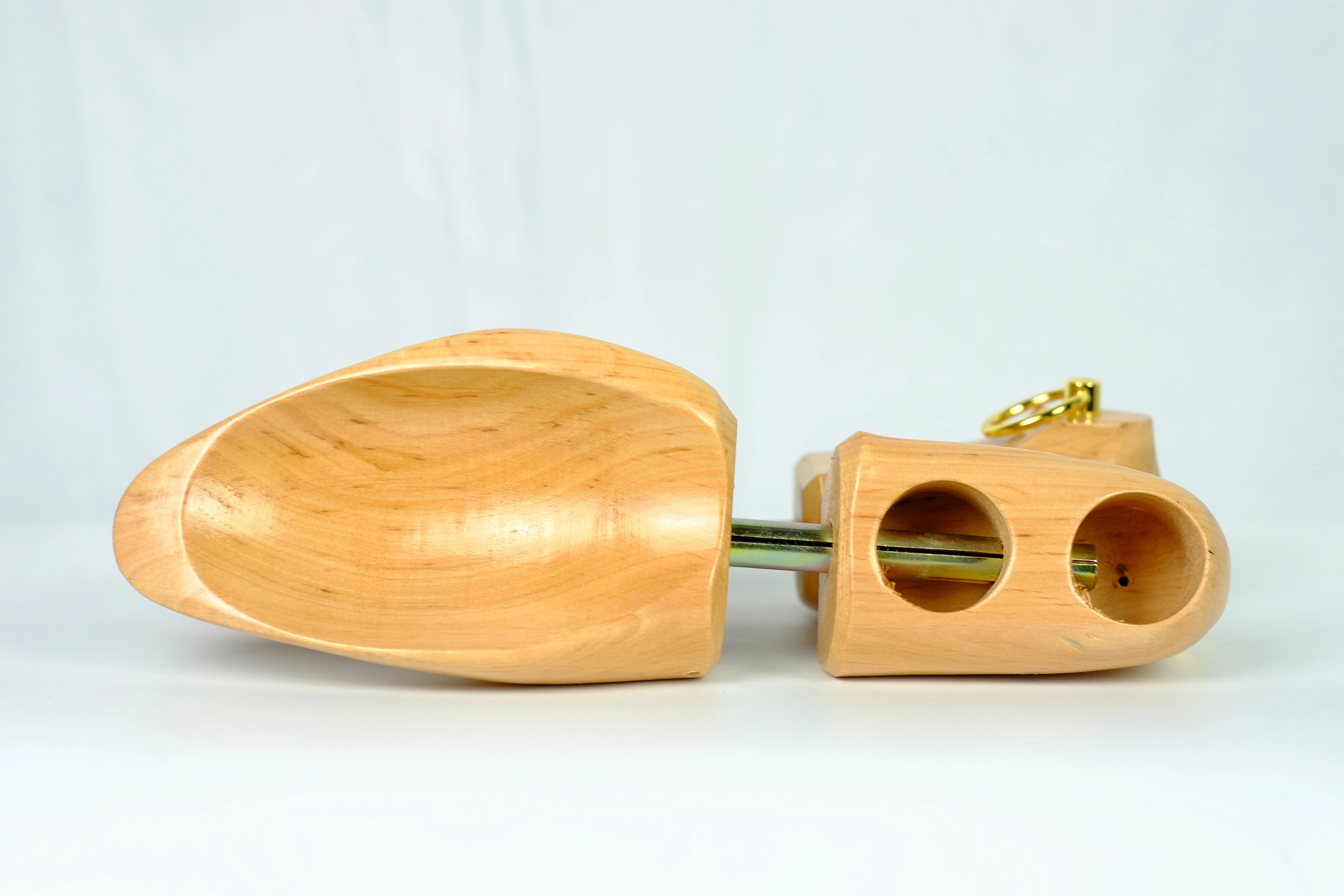 Alderwood Shoe Trees - Lightweight Version Natural - Brass Rings Style Loafers