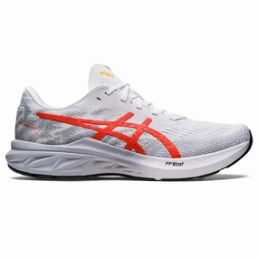 Asics Low Drop Running Shoes Men's Asics Dynablast 3, White/Cherry Tomato, 13 D Medium