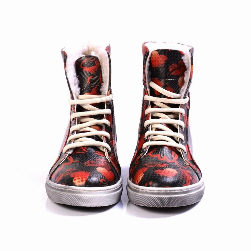 Hearts Short Boots JAS106 Police Motorcycle Boots