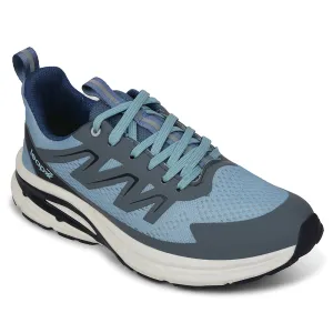 Leap7x Blue Casual Lacing Running Shoes For Men MEKSHAW-1E By Liberty Running Shoes For Cross Country