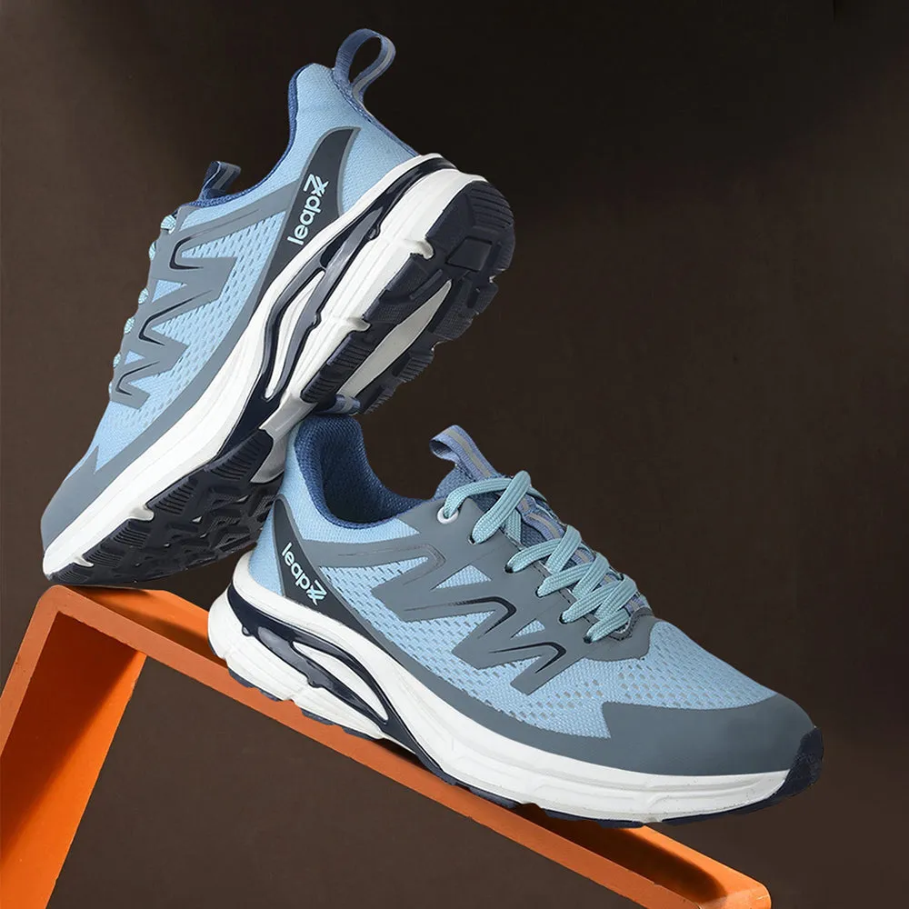 Leap7x Blue Casual Lacing Running Shoes For Men MEKSHAW-1E By Liberty Top Cushioned Running Shoes