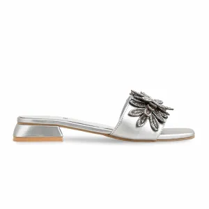 Sunday Slippers Silver Fancy Slipper FN7945
