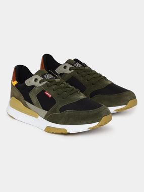 Frank Wright Brogue Boots Men's Green Colorblock Shoes