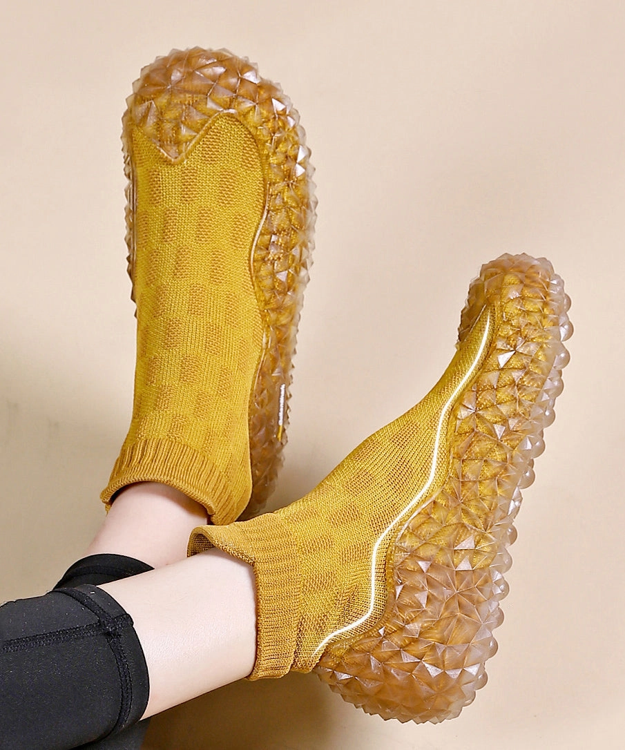 Anti Slip Lightweight Soft Sole Breathable Fitness Shoes Yellow JJ034 1800 New Balance