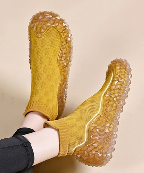 9060 New Balance Colours Anti Slip Lightweight Soft Sole Breathable Fitness Shoes Yellow JJ034