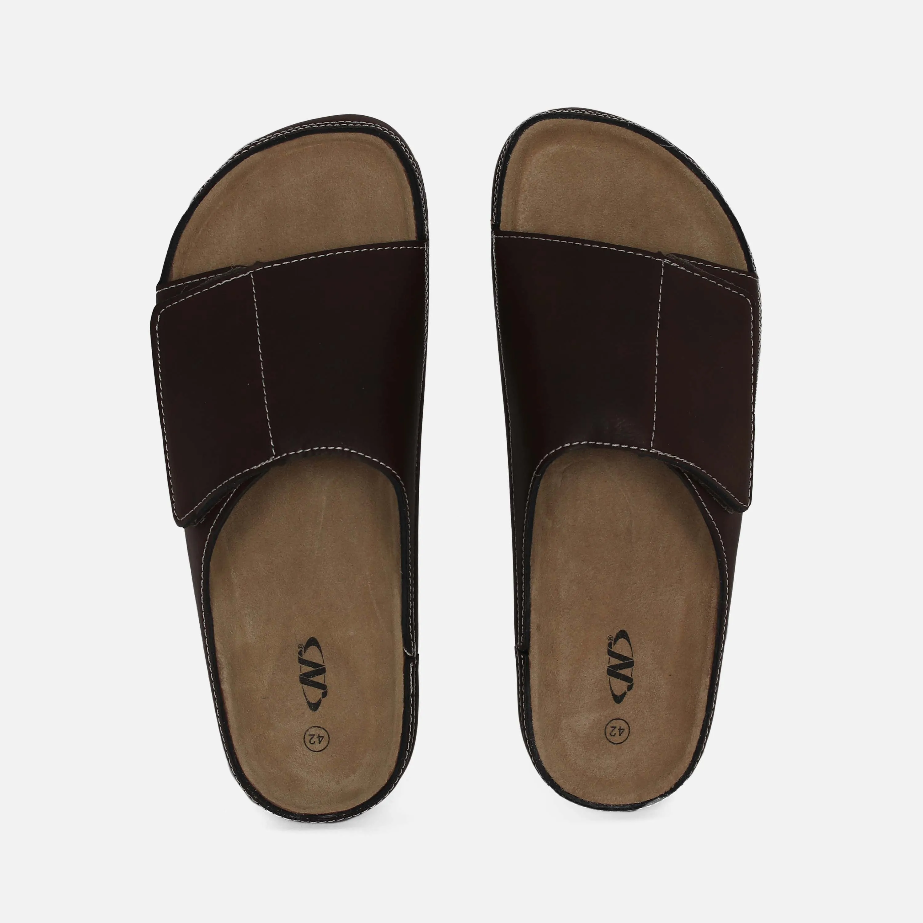 Bronax Slides MEN CASUAL VELCRO SLIPPERS