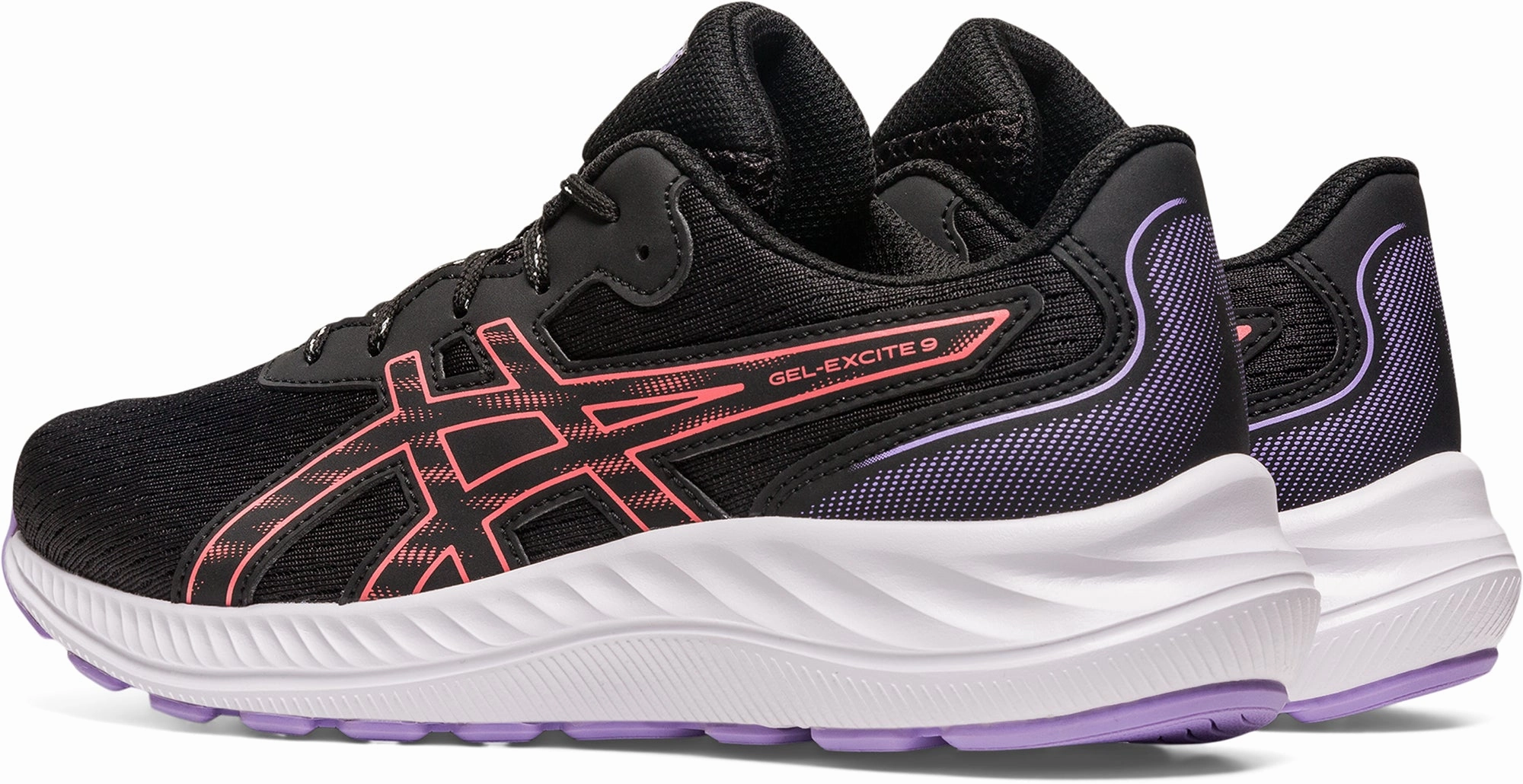 Asics Gel Excite 9 GS Junior Running Shoes - Black Lucy Charles Asics Shoes