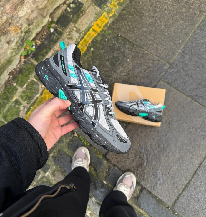 ASICS Gel-Venture 6 Mid Grey Aqua Asics Brand Shoes