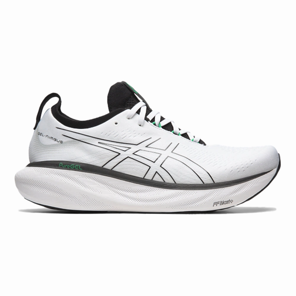 Asics Shoes Canada Men's Asics Gel-Nimbus 25, White/Black, 6 D Medium
