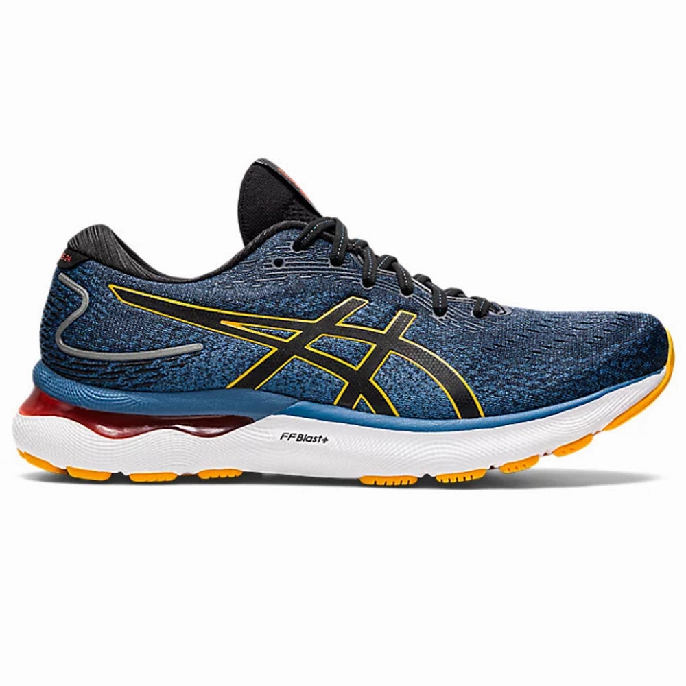 Men's Asics GEL-Nimbus 24, Azure/Amber, 9.5 D Medium Asics Shoes Tiger Mexico
