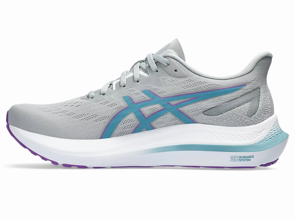 Asics Womens GT-2000 12- Piedmont Grey/Gris Blue (1012B506-021) Asics Shoes Gel Lyte