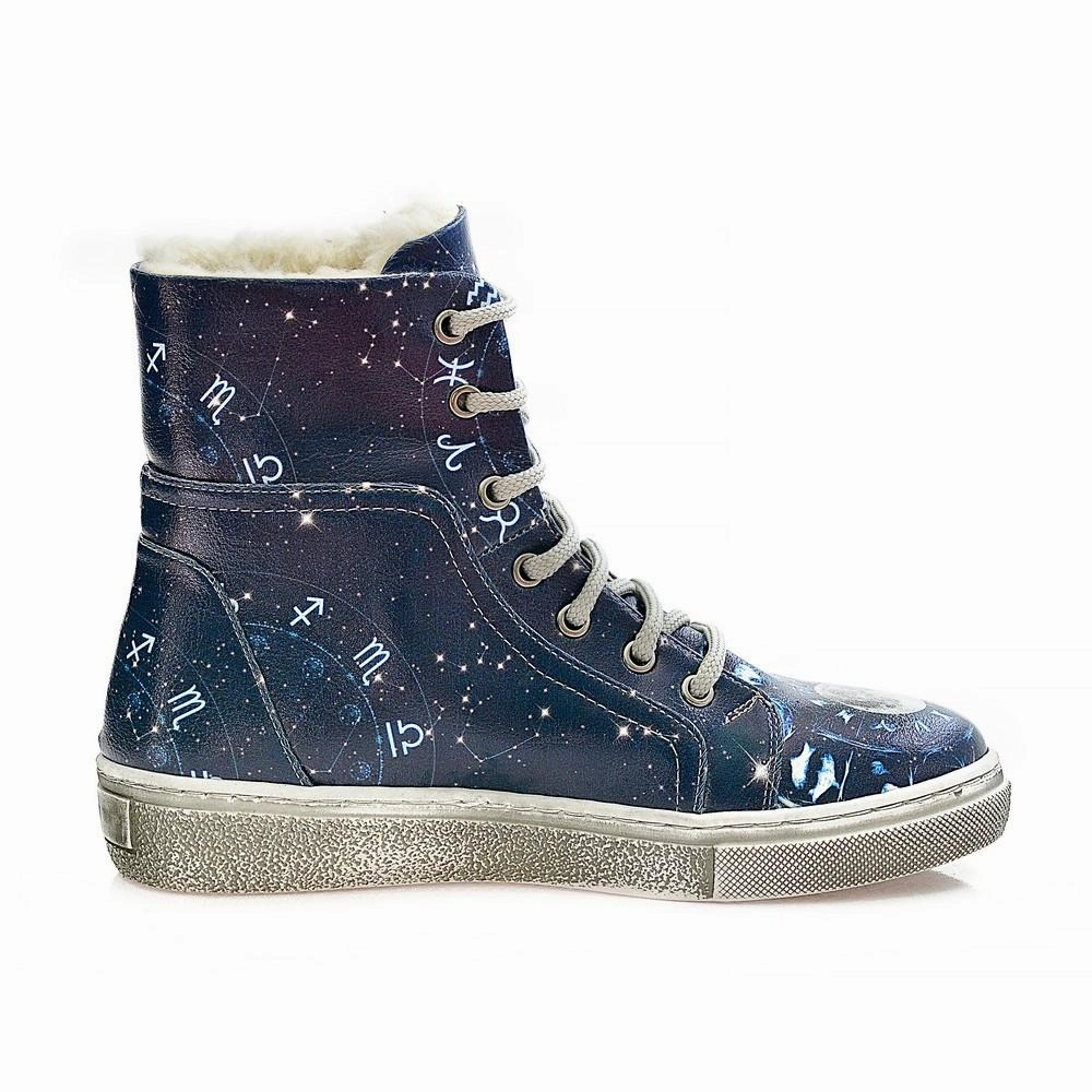 Astrology Short Boots WJAS118 Heels On Boots