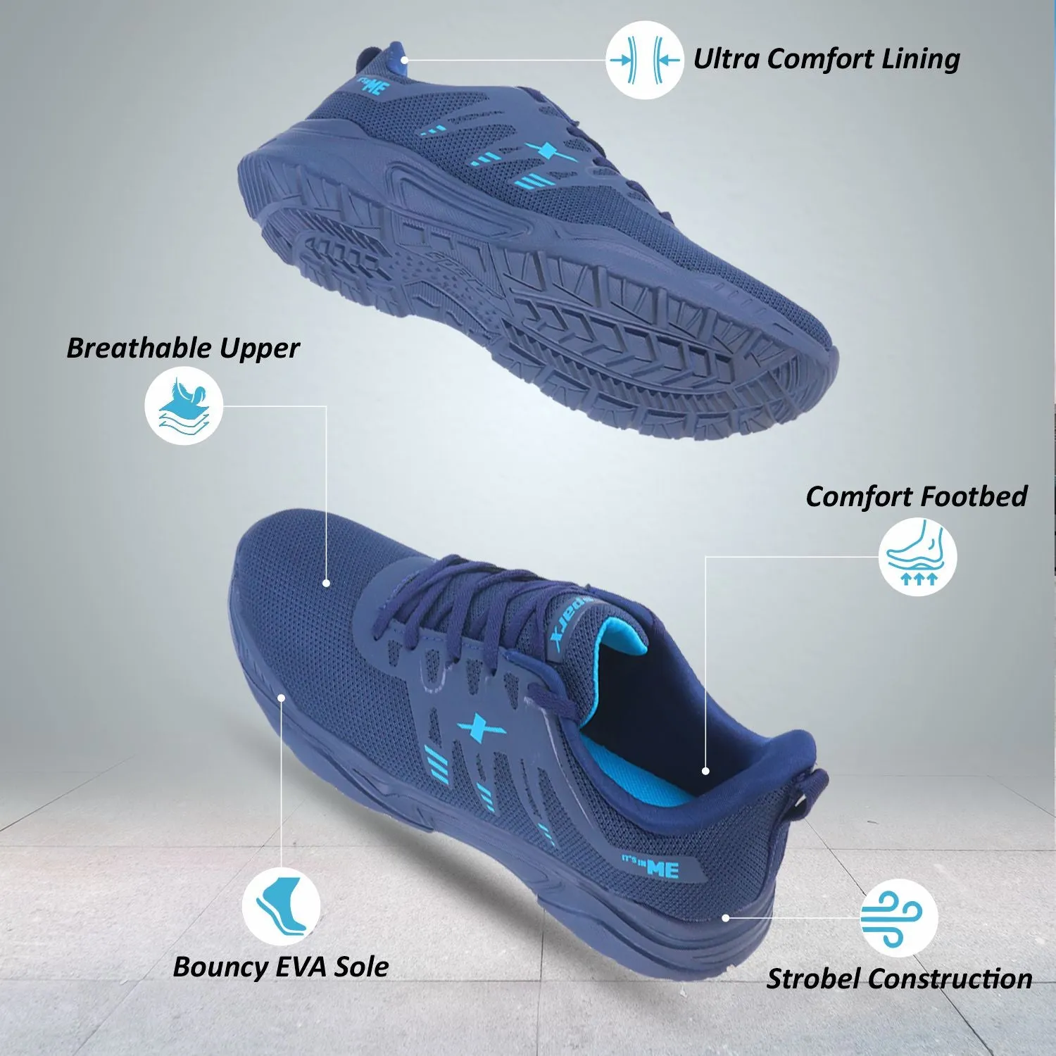 Athleisure Shoes for Men SM 1043 Block Heel Oxfords