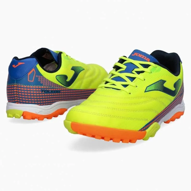 Soccer Cleats Custom Joma Kid's Toledo JR 2109 TF Yellow Fluor Yellow