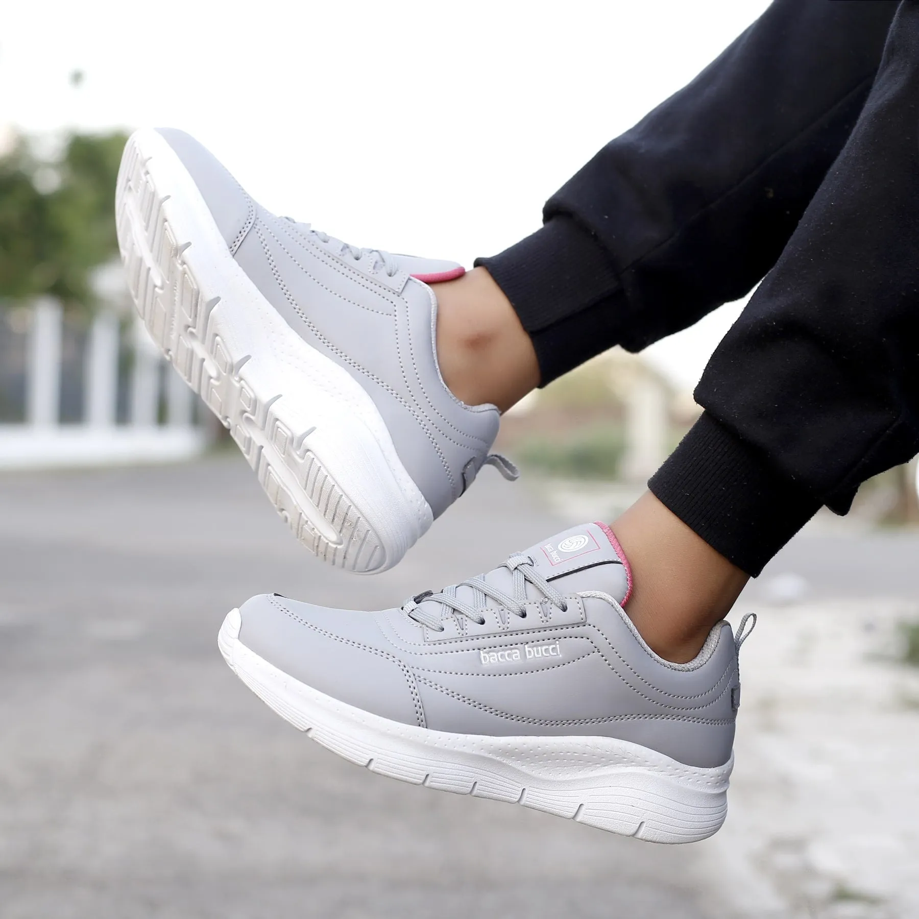 Hawthorne Plain Toe Oxford Bacca Bucci AFTERBURN Women Chunky Sneakers | Casual Fashion Lightweight Sole Platform Shoes