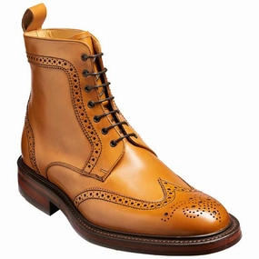 BARKER Calder Boots - Mens - Cedar Calf Boots To Wear With Snowshoes