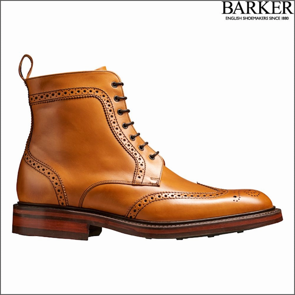 Stretching Calf Boots Barker Calder Cedar Calf Chukka Boot.