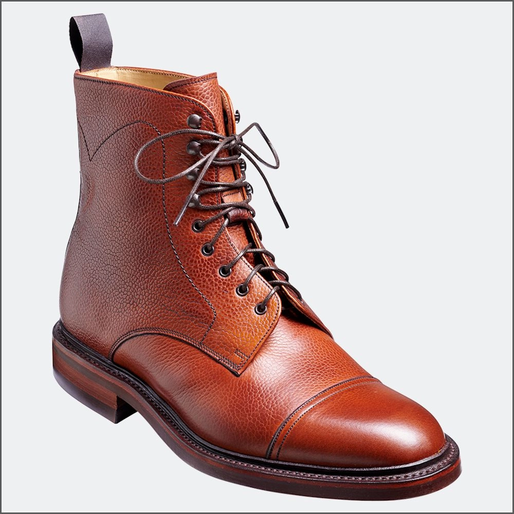 Fur Lined Chelsea Boots Barker Donegal Antique Rosewood Grain Boot.