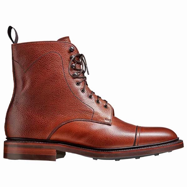 Waterproof Boots Sale BARKER Donegal Boots - Mens Toe Cap - Antique Rosewood Calf