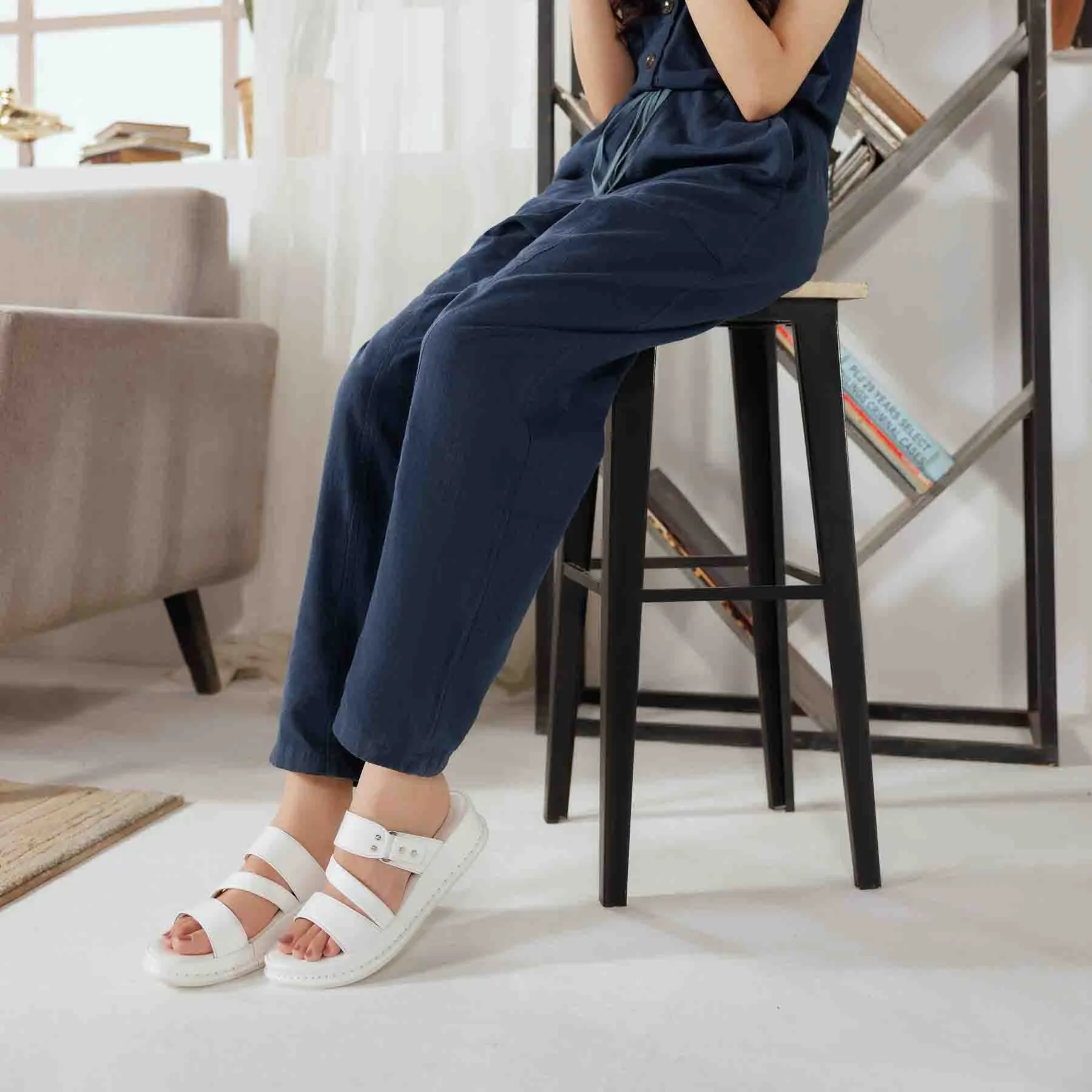 Geta Slippers White Formal Slipper PU0522