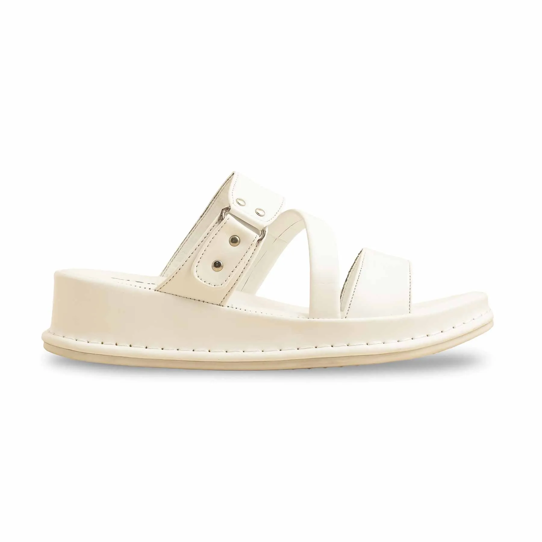 Slides Mules White Formal Slipper PU0522