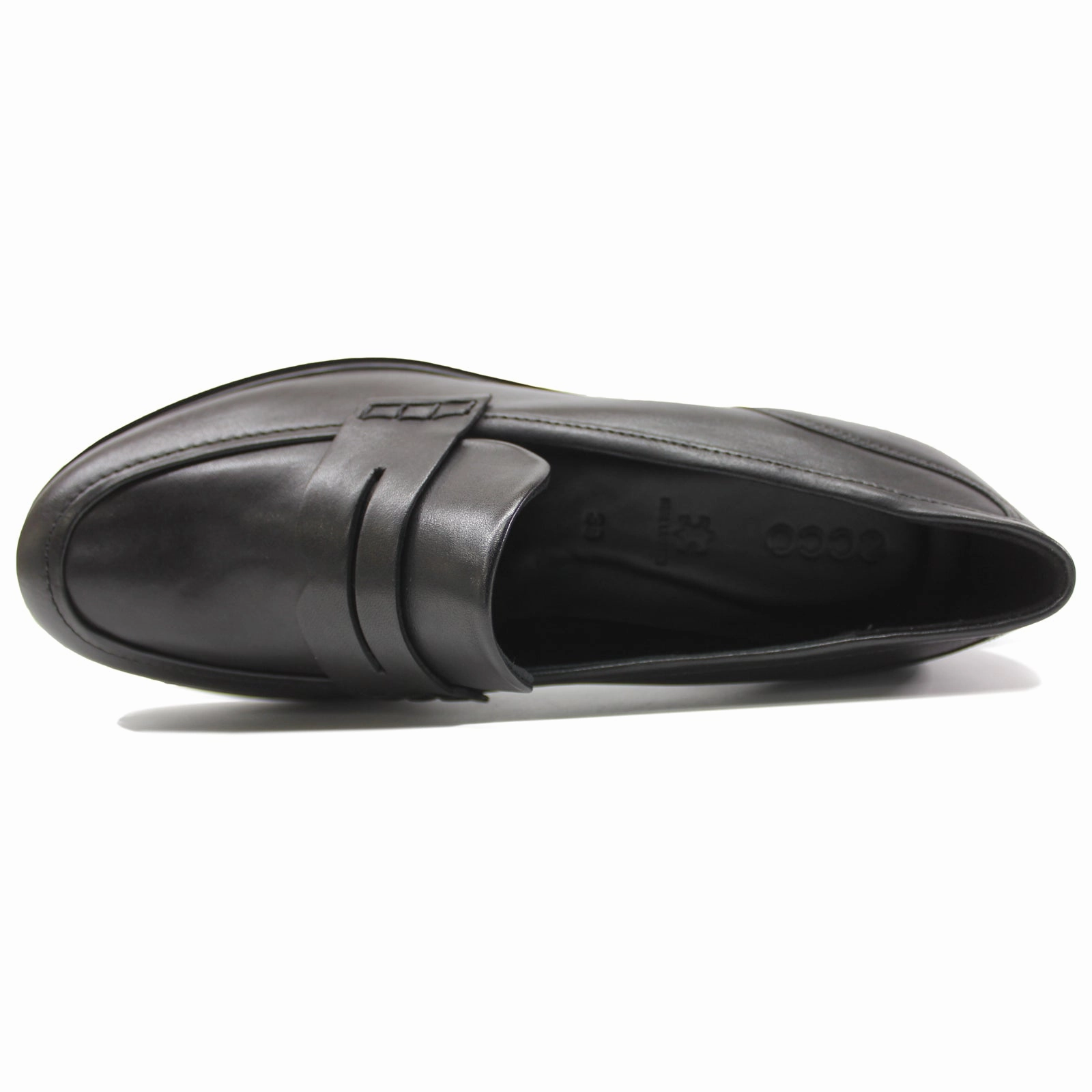 Ecco Shoes Loafers Ecco Dress Classic 15 Full Grain Leather Women's Black loafers Shoes