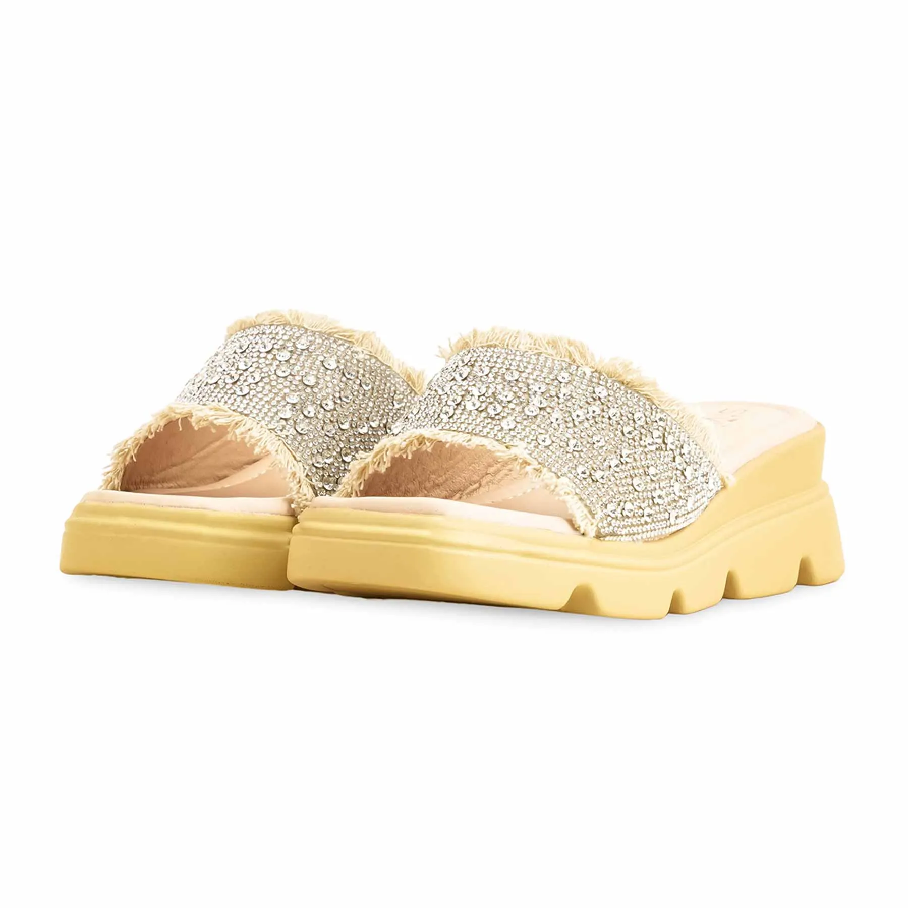 Tall Slippers Beige Formal Slipper PU0505