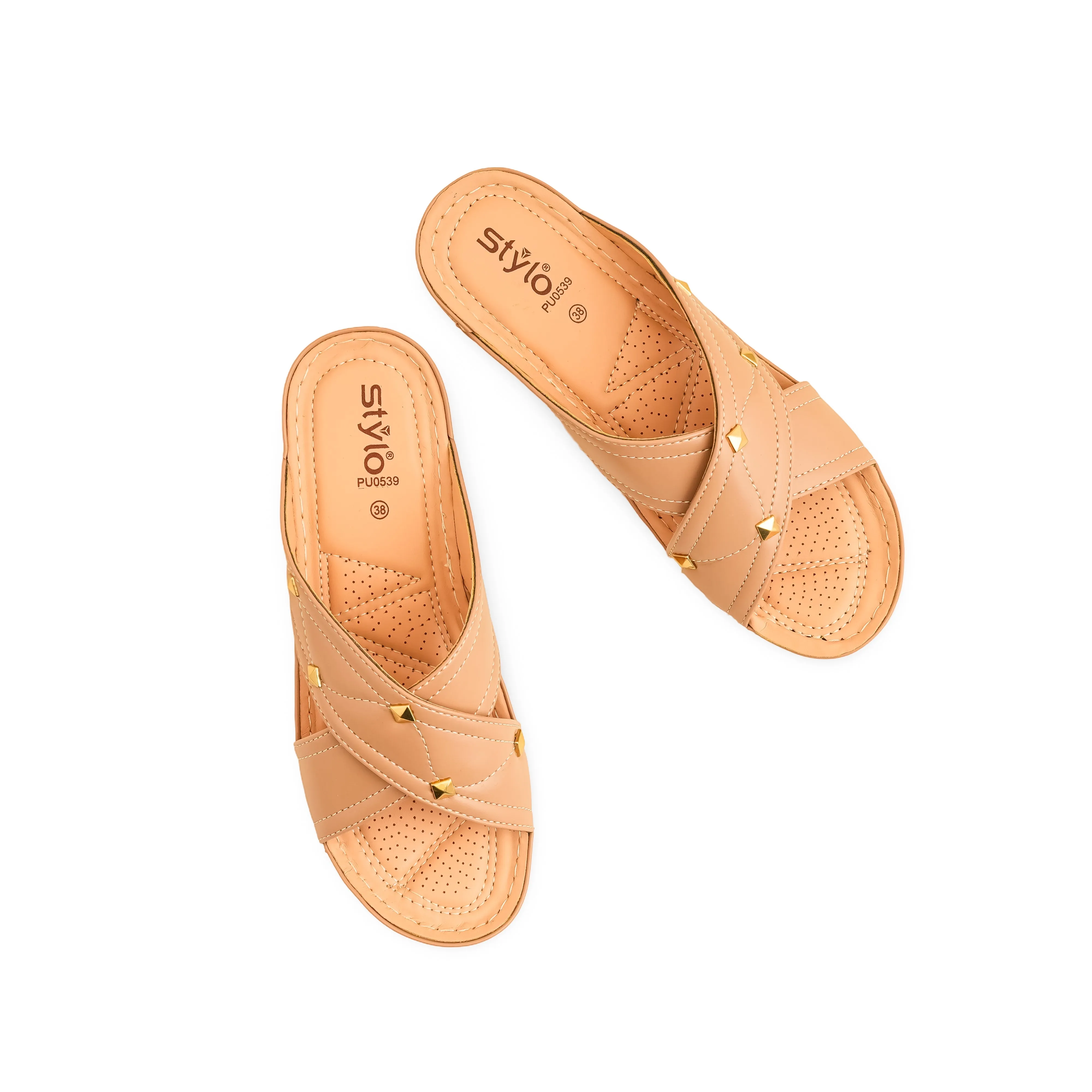 Nuke Slippers Beige Formal Slipper PU0539