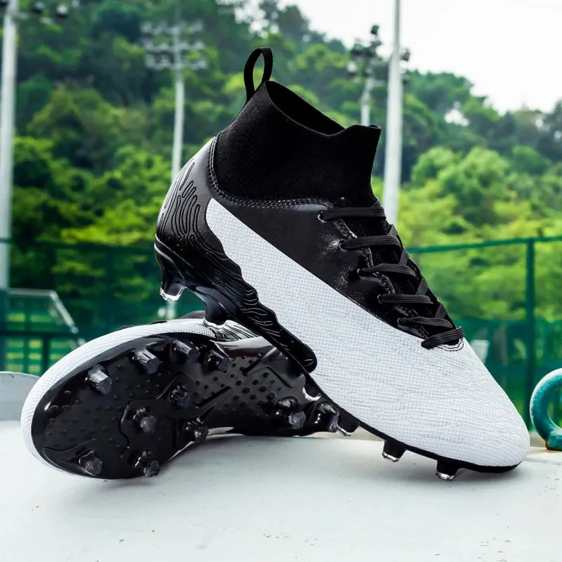 Best Quality Professional Soccer Shoes Men Anti-slip Grass Training Long Stud Sports Shoes