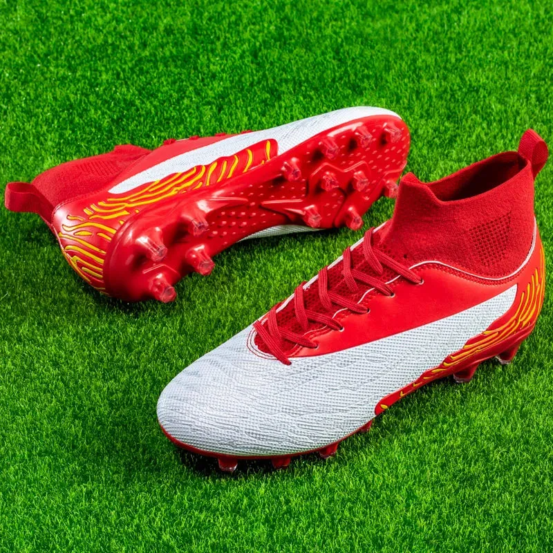 Best Quality Professional Soccer Shoes Men Anti-slip Grass Training Long Stud Sports Shoes