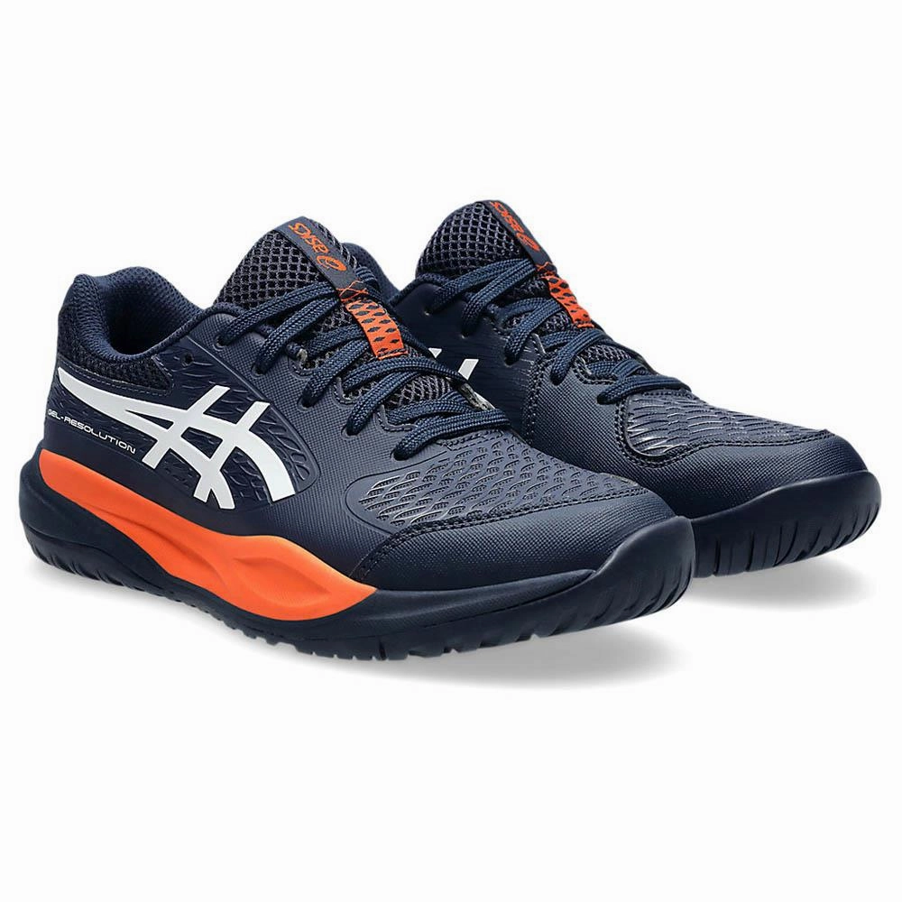 Asics Junior Gel-Resolution X GS - Midnight/White Asics Running Shoes India