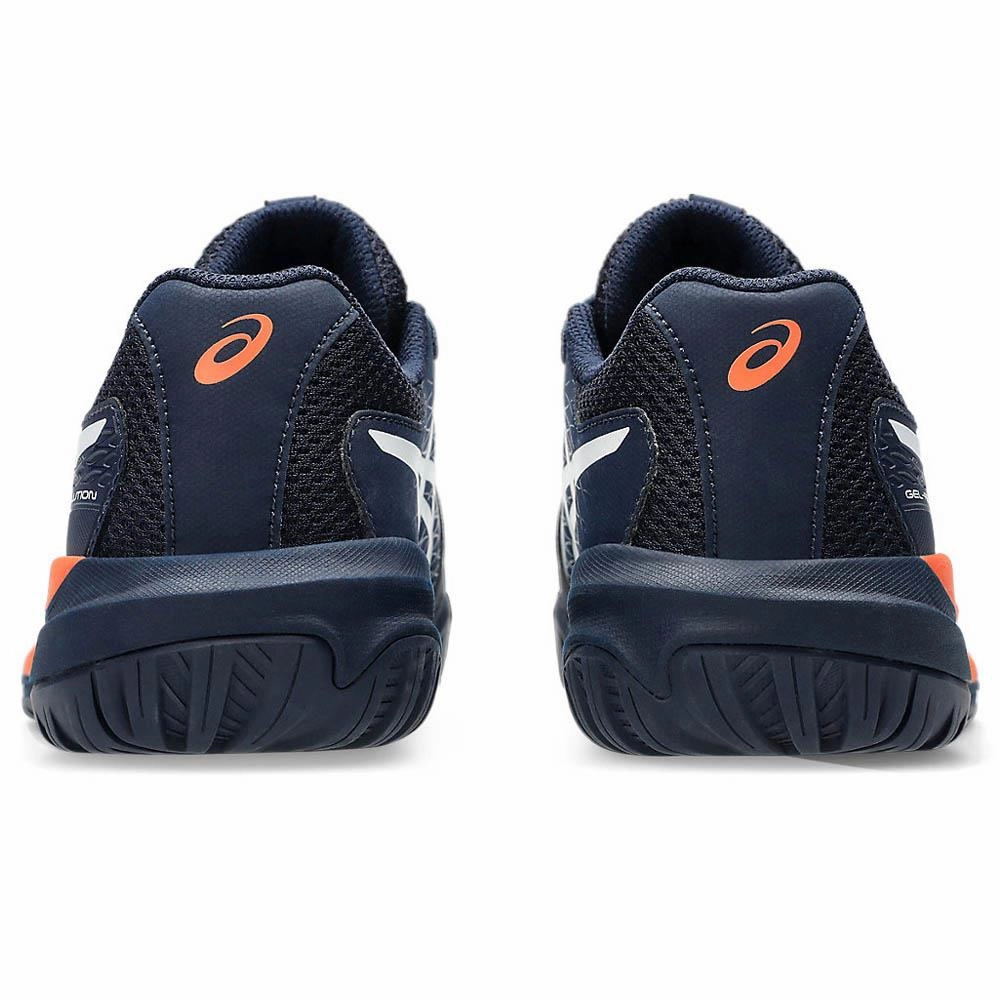 Asics Junior Gel-Resolution X GS - Midnight/White Asics Flat Foot Shoes