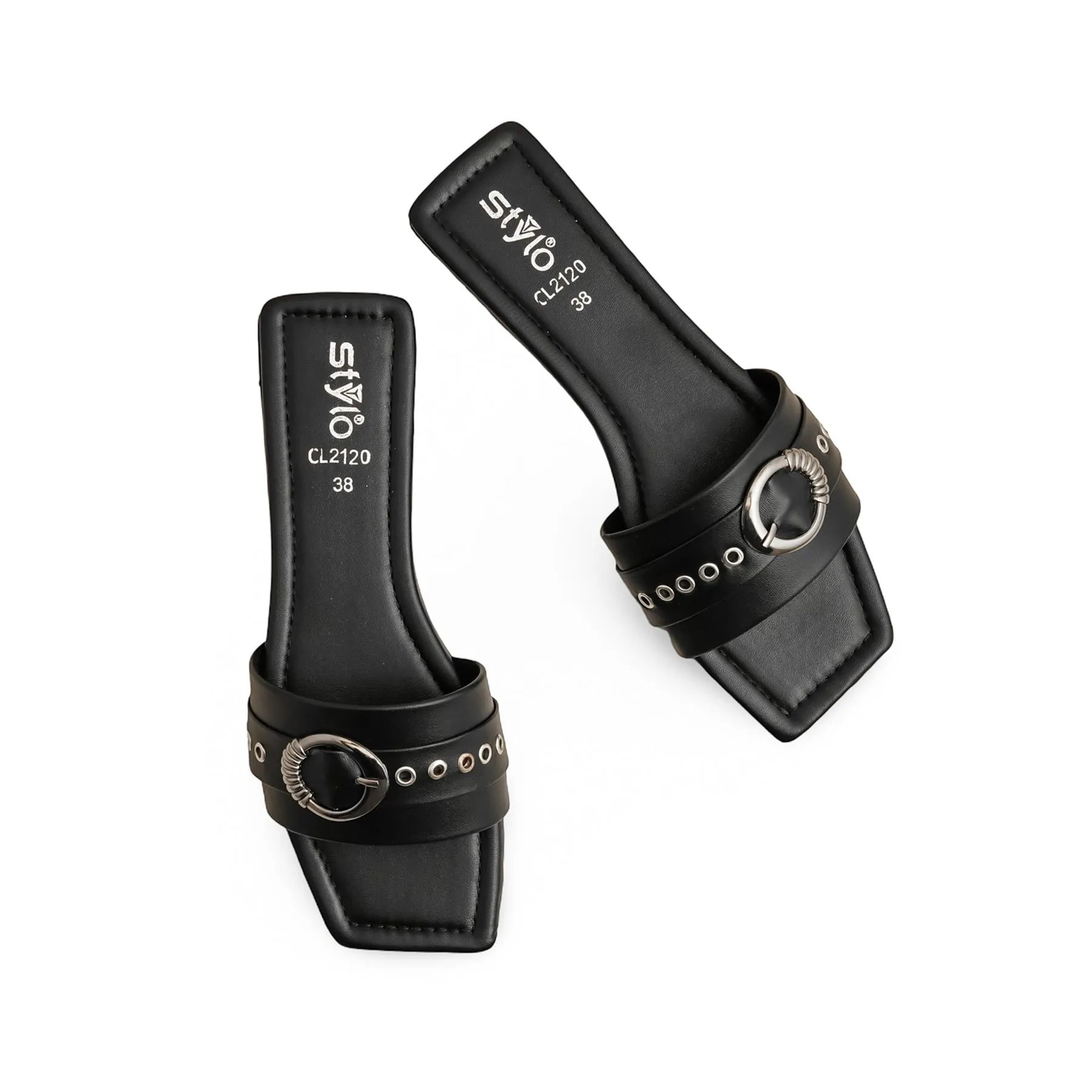 Black Casual Slipper CL2120