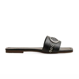 Black Casual Slipper CL2120 Cheap House Slippers